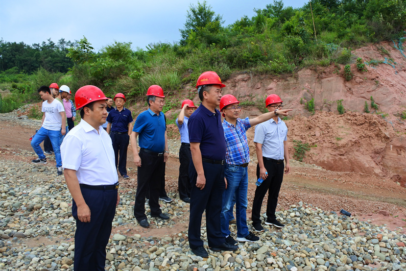 副市長楊震專題督查華強溝水庫工程防汛減災及安全生產(chǎn)工作